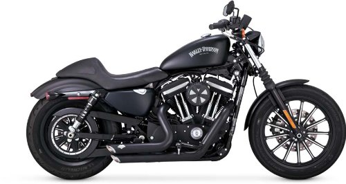 Vance & Hines Shortshots Staggered negro Harley Davidson Sportster 14-15