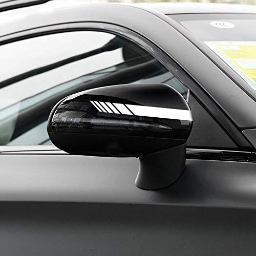 vitesurz Auto Pegatinas de Calcomanías Body Stripe Lateral, para Mercedes Benz Aces CLA GLC GLA GLK CLS GLE CLK Clase W204 W205 AMG, Pegatina para Espejo retrovisor de Coche