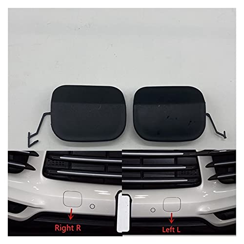 XINLIN Ruderude Ajuste para 2018-2020 Porsche Cayenne 92A Frente Parachoques de parachoque Tapa Tapa de Ojo 9Y0807155G2X 9Y0807156G2X 1 Pair (L and R)