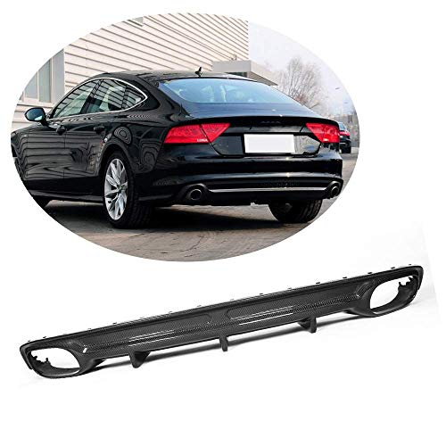 XTT Se Adapta a Audi S7 S & S-Line 2011 2012 2013 2014 Fibra de Carbono CF Parachoques Trasero difusor de Labios Spoiler Kit