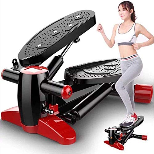 YF-SURINA Equipo de deportes de interior Stepper, Fitness Pedal Fitness Home Mini Step Entrenador elíptico Fitness Ejercitador con pedales antideslizantes, pantalla de alta definición, silencio de of