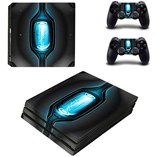 YWZQ Etiqueta engomada de la calcomanía de Auto Adhesiva de Vinilo Colorido para PS4 Pro Console + 2 Controller Skin Etiqueta de la Piel para Playstation 4 Pro Película Protectora de la Piel,1238