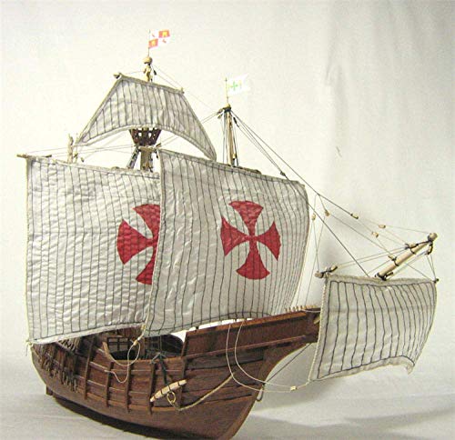 YZ-YUAN Kits de construcción de Modelos de embarcaciones Modelo de embarcación a Escala 1/50 España Kits de Modelo de velero clásico Columbus Fleet Santa Maria 1492 Modelo de Barco para Regalo