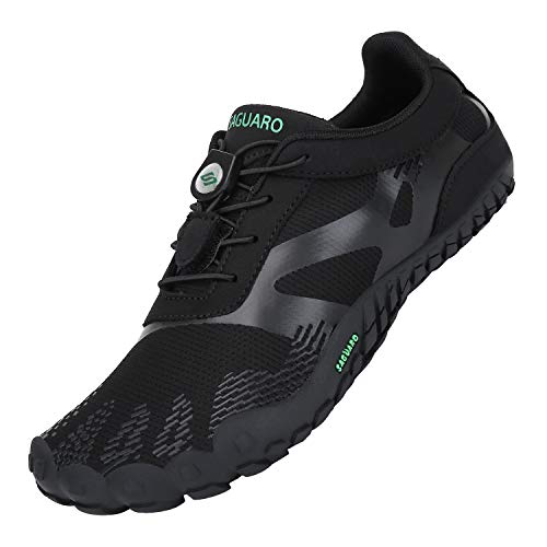 Zapatillas de Trail Running Minimalistas Hombre Barefoot Respirable Secado rápido Hombres Zapatos de Agua Deportes Acuáticos Escarpines Negro 43