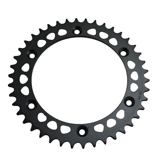 ZHFEN 520 Cadena 42T 48T Motorcycle Sprocket Trasero para Suzuki DR800 88-93 DR800 99-00 DR750 1989 RM250 84-86 Cagiva 350 T4 87-91 500 T4 (Color : 42T)