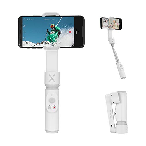 ZHIYUN Smooth-X Estabilizador de cardán para teléfono Inteligente Plegable Selfie Stick Vlog Youtuber (Blanco)