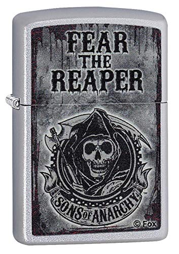 Zippo Sons of Anarchy - Encendedor de cocina (Negro, Cromo)