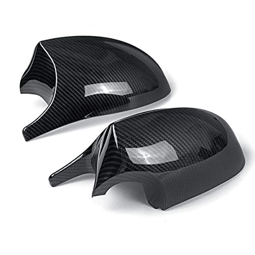 ZST-DM Tapa de Espejo retrovisor, para E90 E91 E92 E93 E81 E82 E87 E88 PRE-LCI M3 Style 2pcs E90 Cap DE Cap DE Cap DE Repuesto Cubiertas,Carbon Fiber Look