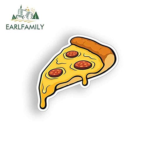 13cm x 13cm Pizza Slice Food Car Stickers Protector Solar Vinilo JDM Bumper Trunk Truck Graphics Impermeable DIY Fine Decal