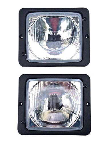 2 faros delanteros H4 172 x 142 Tractor Zetor Atlas Fendt IHC