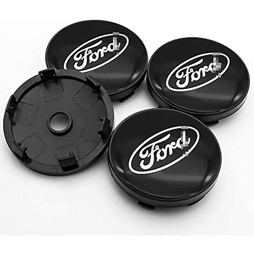 4 Piezas Tapas centrales Tapacubos para Fo-rd Mustang Explorer Focus Kuga Rueda Del Coche Llanta Centro Hub Cap, Coche Tapas Centrales de Llantas