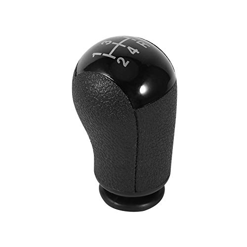 5 velocidades MT Car Gear Shift Knob Ball Head compatible con Ford Focus Mondeo MK3 S-MAX Nuevo(negro)