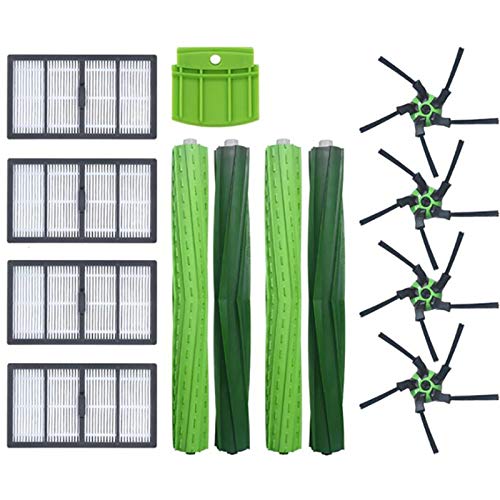 ADUCI 13pcs Piezas de Repuesto compatibles con I-R-O-B-O-T para R-O-O-O-M-M-B-A S9 (9150) S9 + S9 Plus (9550) Serie Robot CLEAPORADOR (Color : Verde)