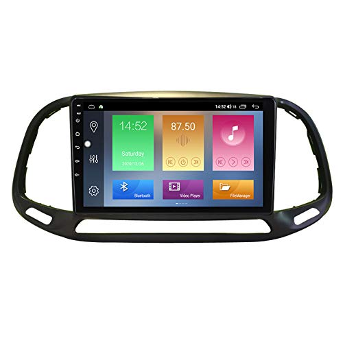 Amimilili Autoradio Pantalla Táctil De 1080P 2.5D para FIAT Doblo 2015-2019 Manos Libres Bluetooth Controles del Volante FM/MP5 Apoyo Cámara de Marcha atrás,M300 3+ 32g