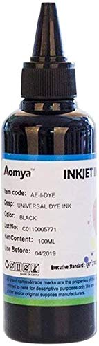 Aomya Kit de recarga universal de tinta negra de 100 ml para impresoras HP Canon, Epson, Brother y Lexmark