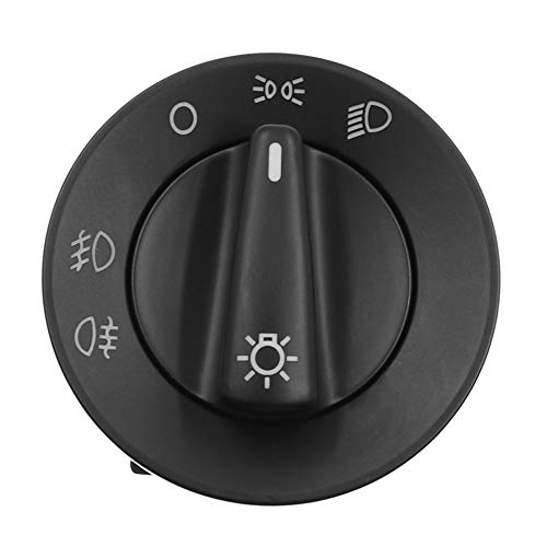 ASDFHUIOX 1C0 941 531 A Coche Faro Faro Interruptor de la Niebla Luz/Ajuste para VW Golf MK4 Bora Jetta Passat B5 Polo New Bettle Lupo Sharan 1998-2004 (Color : Black)