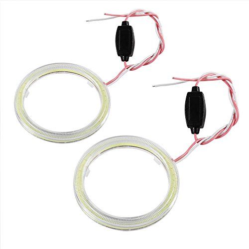 Auto Halo Rings Angel Eye COB Chips Faros DRL LED Chips Car Light para motocicleta (1 par)(60mm)