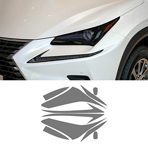 AutOcean Película para Faros Delanteros De Coche Luz Delantera Pegatina Negra Transparente De TPU para Lexus Nx Nx300H Nx200T Estiramiento Facial 2019-