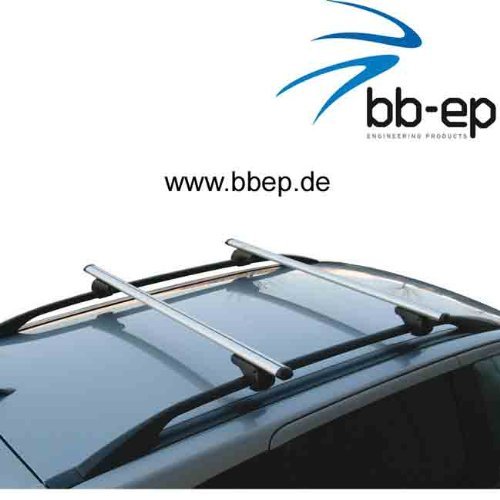 BB-EP-Menabo Fácil Aluminio Baca 90302604 para Fiat Freemont Cross con Alcance Normal (hochstehender Techo) para Arco en U Montaje o T-Nut Montaje con 14 mm de Ancho