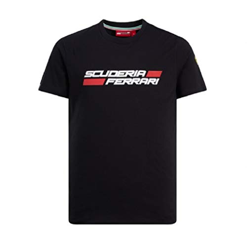 Branded Sports Merchandising B.V. Scuderia Ferrari F1 - Camiseta para hombre con logo negro, XL, Negro