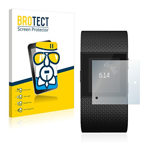 BROTECT Protector Pantalla Cristal Compatible con Fitbit Surge Protector Pantalla Vidrio - Dureza Extrema, Anti-Huellas, AirGlass