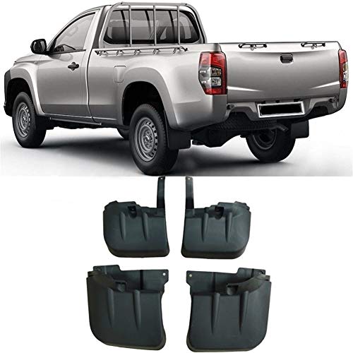 BYOLPMKK Mud Flaps 4pcs Coches Auto Set Guardabarros Guardabarros Delantero y Trasero Mudflaps for Mitsubishi L200 2018-2019 Defensa