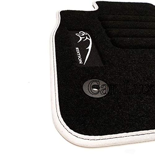 Car Lux AR06113 - Alfombrillas a Medida Personalizadas para Ford Puma Edition Blanco Desde 2019-