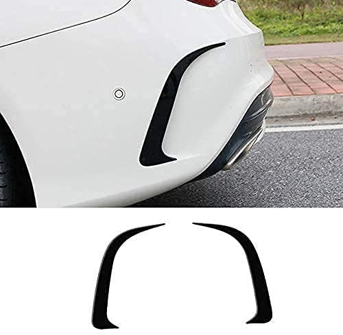 Car Styling Front-Rear Bumper Spoiler Air Knife Covers Fit Fit for Mercedes Benz Cla Class C117 Faros antiniebla Rejilla Listones Pegatinas (Color Trasero 2Pcs) Medio 2Pcs