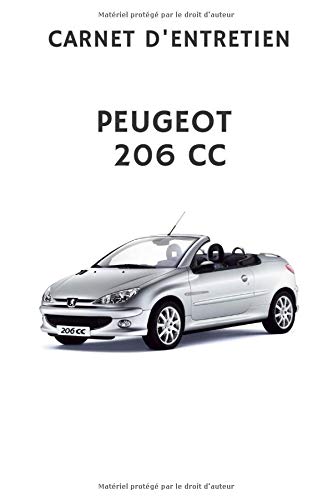 Carnet d'entretien Peugeot 206 CC