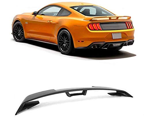 Coche Alerón Trasero Rear Spoiler para Ford Mustang V6 V8 V10 GT Coupe Spoiler 2015-2019,ABS Car Rear Trunk Techo Spoiler Lip Wing,Coche Spoiler Maletero ala Cola,Negro