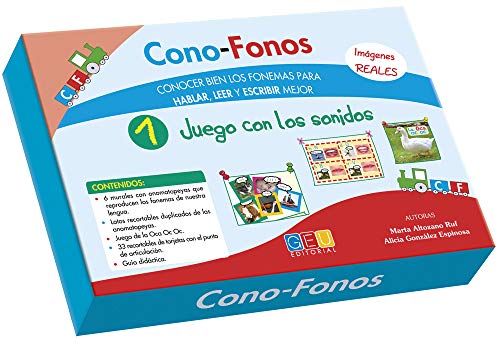 Cono-Fonos1-Juego con los sonidos / Editorial GEU/ A partir de 3 años/ Desarrollo metalingüístico / Indicado para el trabajo de especialistas