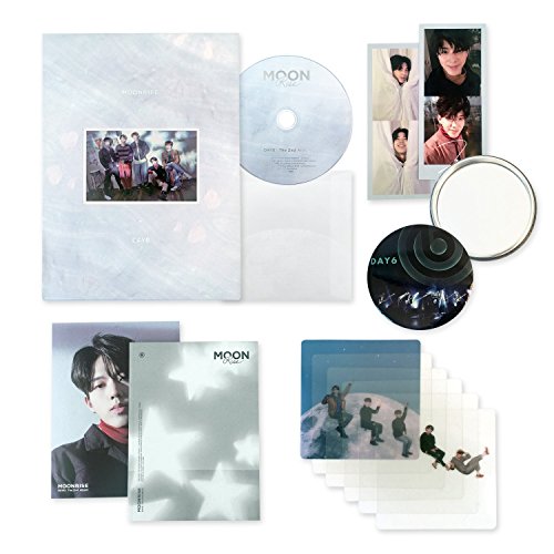 DAY6 2nd Album - Moonrise [ GOLD MOON Ver. ] CD + Photobook + Folding Poster + Clear Cover + Photocard + FREE GIFT / K-POP Sealed