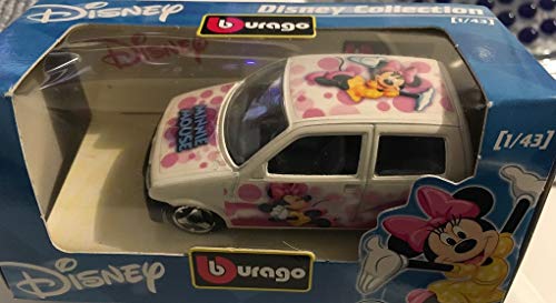 Disney Burago 1/43 Scale Diecast Fiat Cinquecento Minnie Mouse