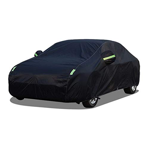 DSISI Funda Coche Compatible con Fiat 500C 8V 2-Door Cabrio, Coche Cubierta de Algodón Transpirable Forrado Resistente Impermeable Lona Coche Antipolvo Cubre Coches con Bolsa Almacenamiento