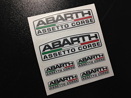 Ecoshirt G2-4QY6-AVKJ Pegatinas Abarth Asseto Corse Eco39 Fiat 500 Stickers Aufkleber Autocollants Adesivi