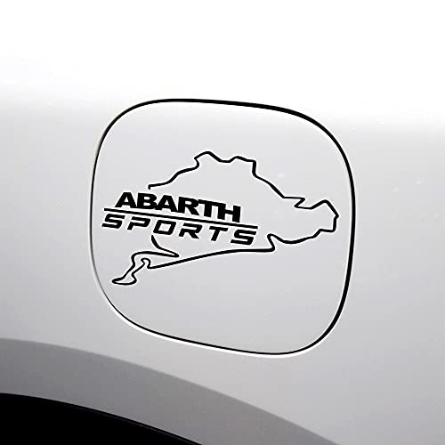 Etiqueta Engomada De La Etiqueta Engomada Del Deporte De Lahua Del Casquillo Del DepóSito De Gasolina Del Coche, Accesorios Del Coche, Para Fiat Abarth Qubo Punto Panda Bravo Freemont Tipo Croma