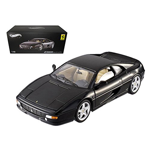 Ferrari F355 Berlinetta Elite Black 1/18 Diecast Car Model by Hotwheels