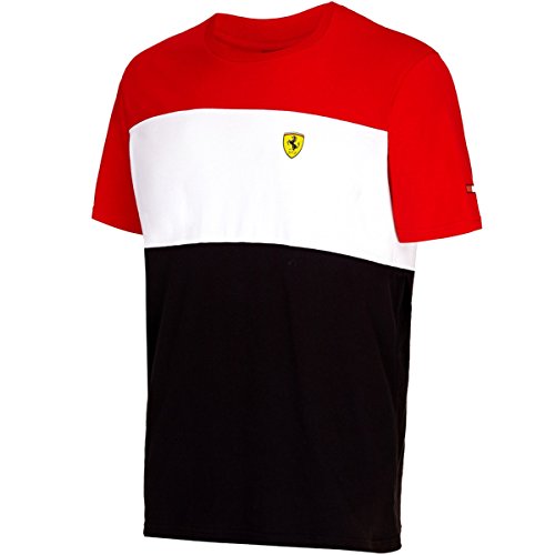 Ferrari rojo carrera Tee Shirt, Large, Rojo