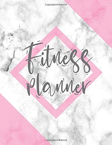 Fittness Planner: One Year Fitness & Nutrition Journal for Women: Fitness, Workout, Notebook Gift, Food planner & Fitness Journal, motivation and results, elegant luxury marble pink cover