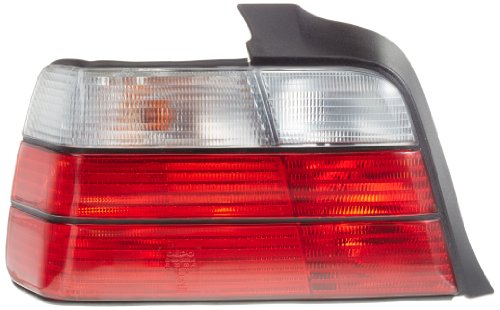 FK Automotive FKRL17 Design - Fs traseros para  Serie 3 Berlina E36 (modelos de 1991-1998), color rojo y blanco