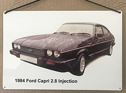 Ford Capri 2.8i 1984 - Placa de aluminio (200 x 300 mm)