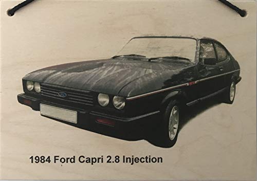 Ford Capri 2.8i 1984 - Placa de madera A5 (148 x 210 mm)