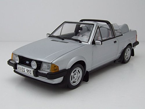 Ford Escort XR3i Cabrio 1984 Silber, Modellauto 1:18 / Sun Star