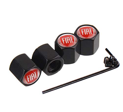 (FT-VB) Kit de 4 Tapones para Válvulas de Aluminio Negro Punto 500 con sistema antirrobo