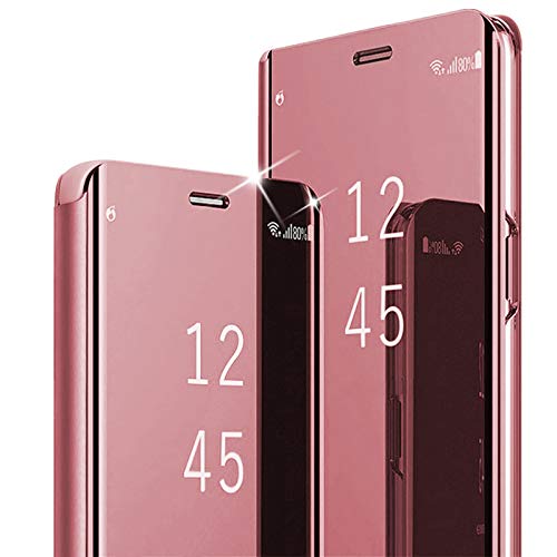 Funda para Samsung Galaxy S21 Plus 5G de piel tipo libro espejo Clear View Flip Standing Case original 360 grados antigolpes antigolpes protectora móvil Samsung S21 Plus Case