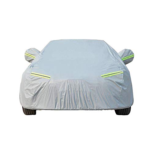 GUOCU Funda para Coche Cubierta Antipolvo y Antirayos UV Universal Impermeable ，Gris，2XL para SUV-Longitud(480-520CM)