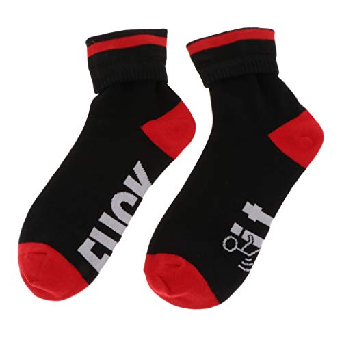 Hellery Unisex Funny Socks It F ** K Crew Calcetines Causal Winter Warm Tube Calcetines - rojo, 18 cm