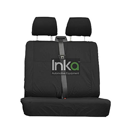 INKA - Funda impermeable para asiento de Ford Transit Tourneo Minibus (MY 2000-2014), color negro