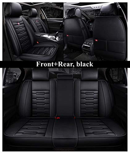 JYPZSH Funda De Asiento De Coche Universal para Fiat Bravo / 500X / 500L / Fiorino Qubo/Perla/Palio Weekend/Siena/Punto/Doblo/Sedci Accesorios De Coche -Negro Estándar