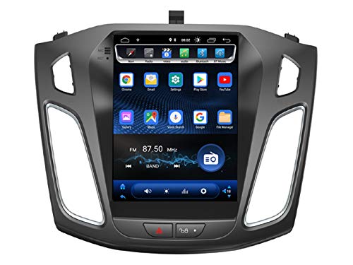 KasAndroid AUTORADIO Android 9.0, para Ford Focus Estilo Tesla Pantalla Vertical 10", Quad Core, WiFi navi navegador 2GB RAM, 16 GB ROM/GPS Coche Car/Año: 2012, 2013, 2014, 2015, 2016, 2017